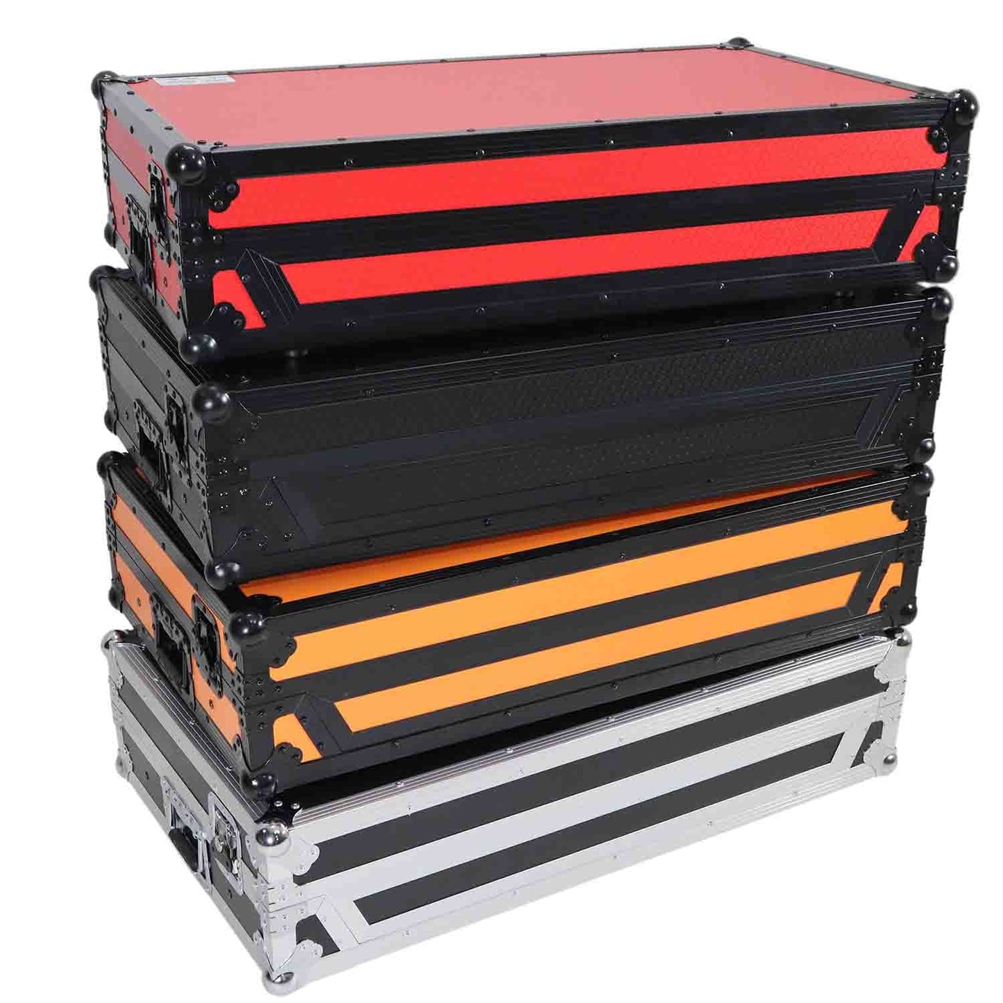 ProX XS-DDJ1000WLTRB DJ Flight Case for Pioneer DDJ-1000 & DDJ-1000 SRT Digital Controller - Black on Red - Hollywood DJ