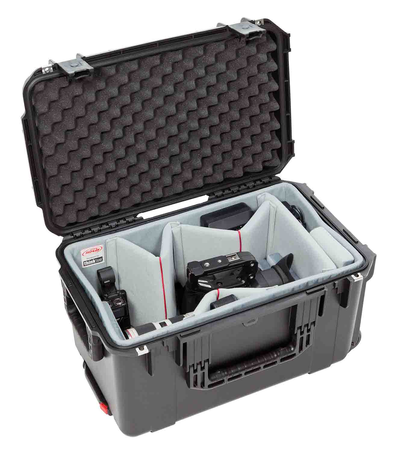 SKB Cases 3i-2213-12DT Case with Think Tank Video Dividers and Lid Foam - Black - Hollywood DJ