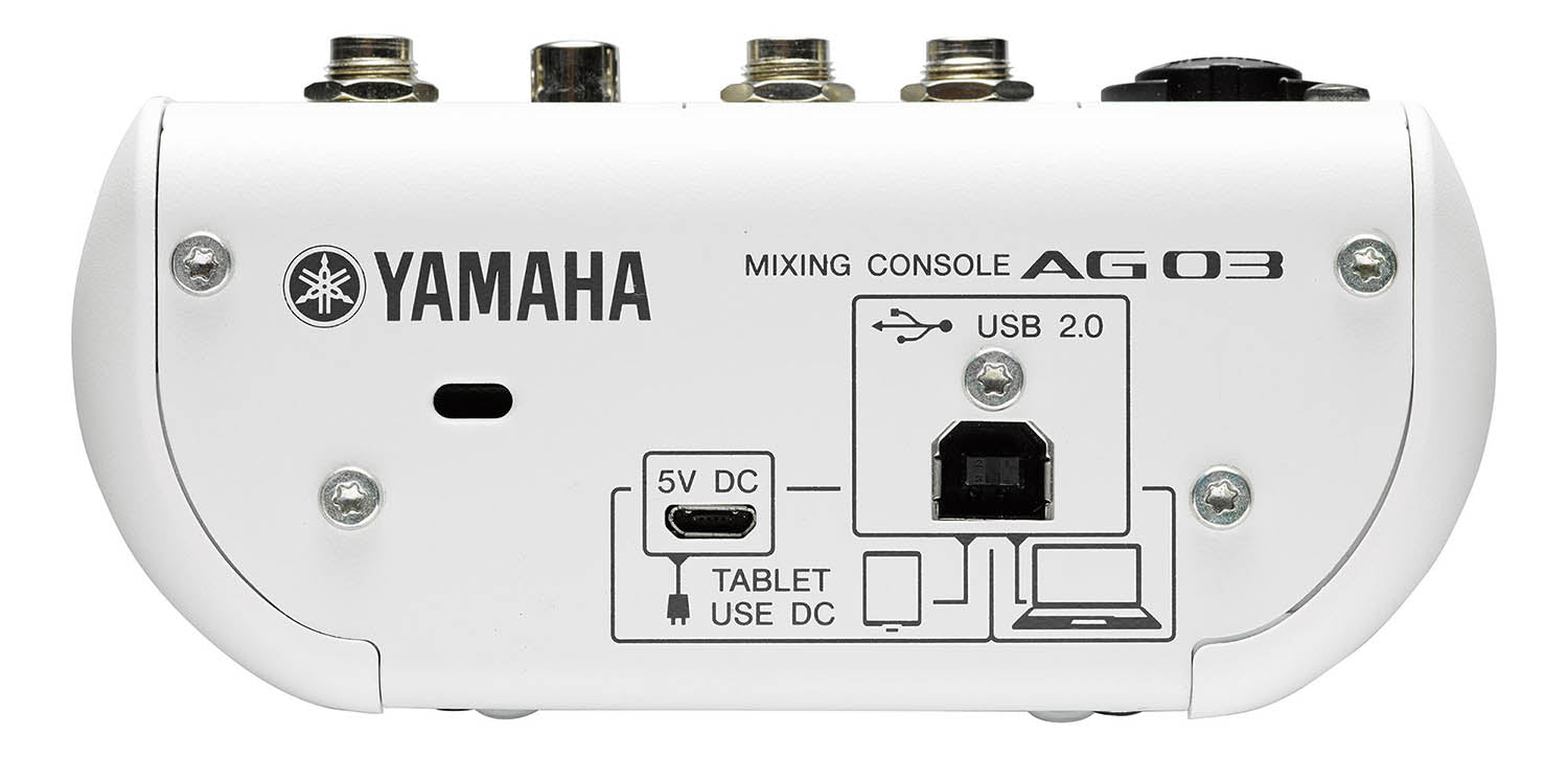 Yamaha AG03 Multipurpose 3-Channel Mixer with USB Audio Interface - Hollywood DJ