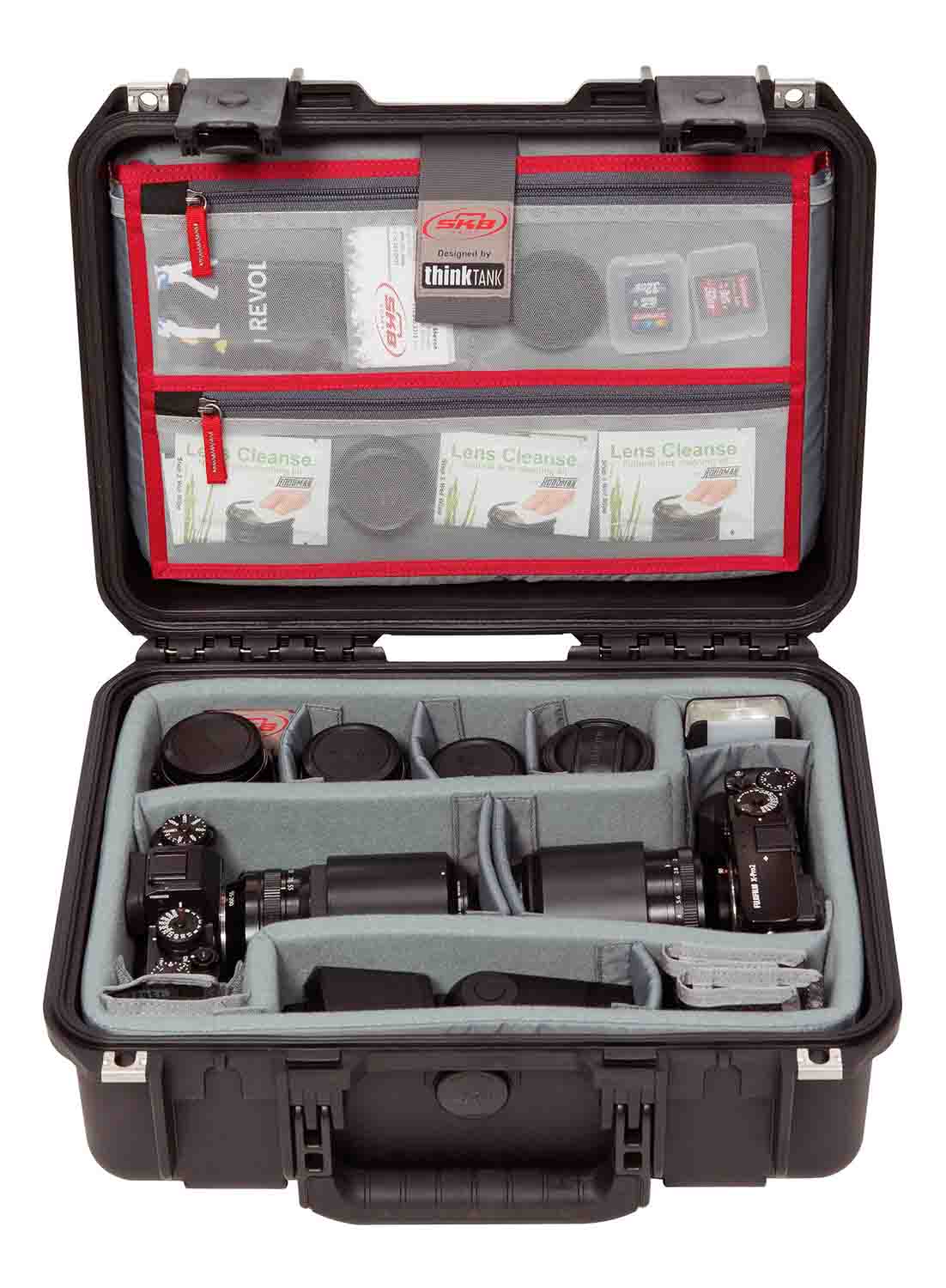 SKB Cases 3i-1510-6DL iSeries 1510-6 Case with Think Tank Photo Dividers and Lid Organizer - Black - Hollywood DJ