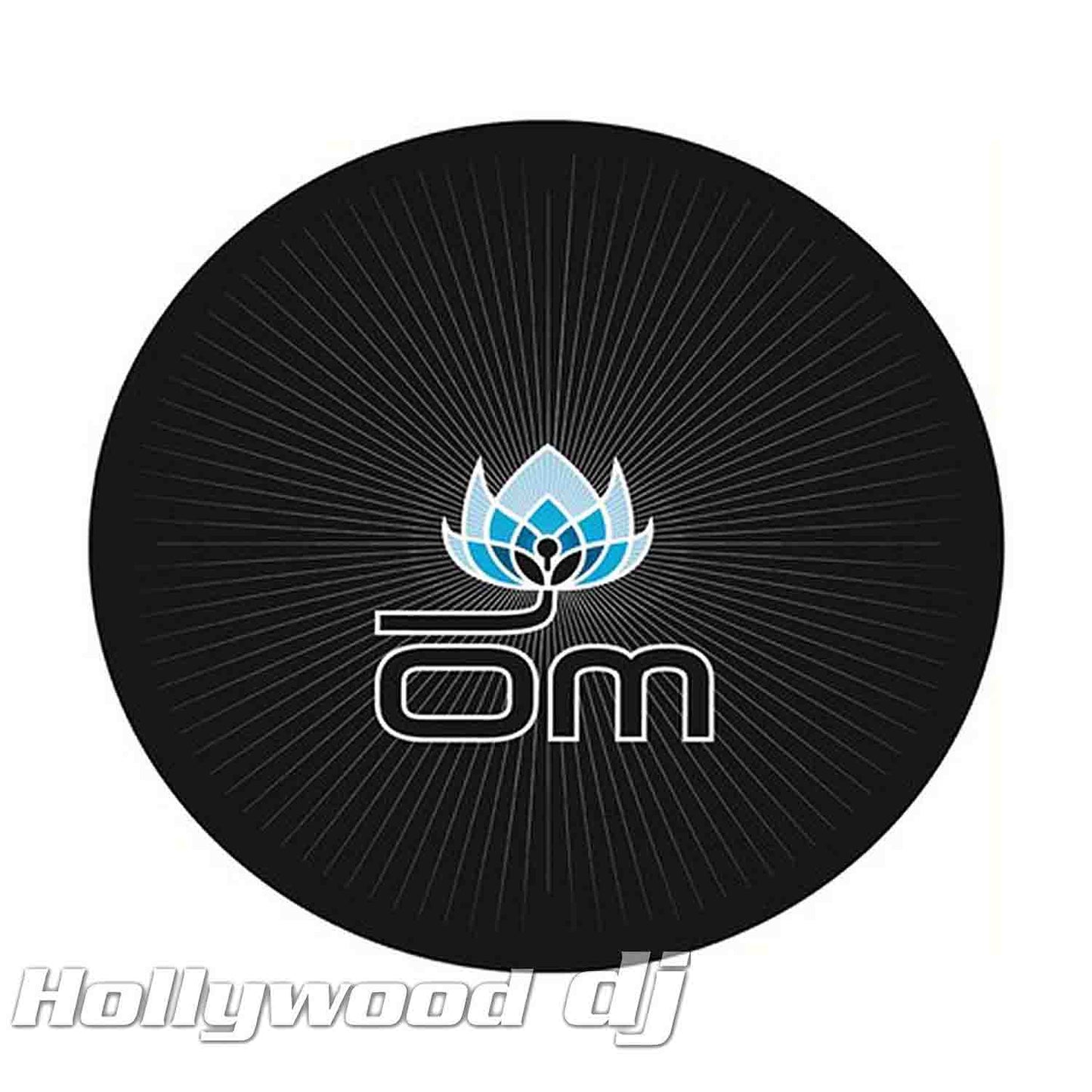 Sicmats DJ Slipmats OM2 RECORDS Technics Turntable Slip Mat Set Scratch Pad - Pair - Hollywood DJ
