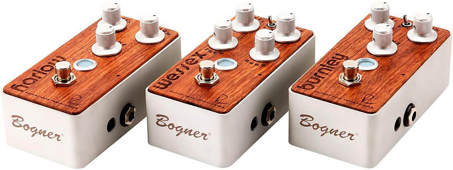 Bogner HARLOW-BUBINGA Harlow Overdrive Guitar Effect Pedal - Hollywood DJ