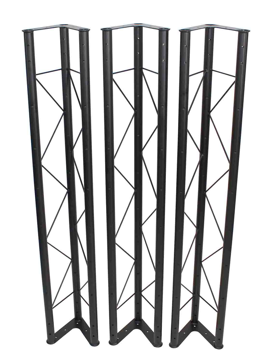 ProX T-LS35VC-Truss Set of Three 5ft Universal Lighting Stand Triangle Truss Sections For T-LS35VC – 5FT, 10FT, and 15FT - Hollywood DJ