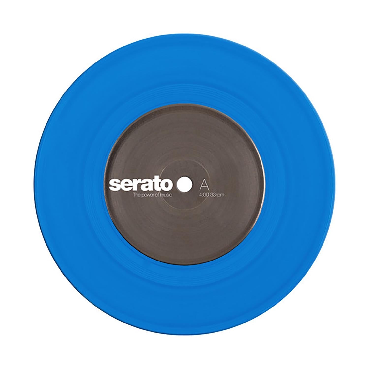 Serato SCV-PS-BLU-7 7-inch Control Vinyl Blue - Pair - Hollywood DJ