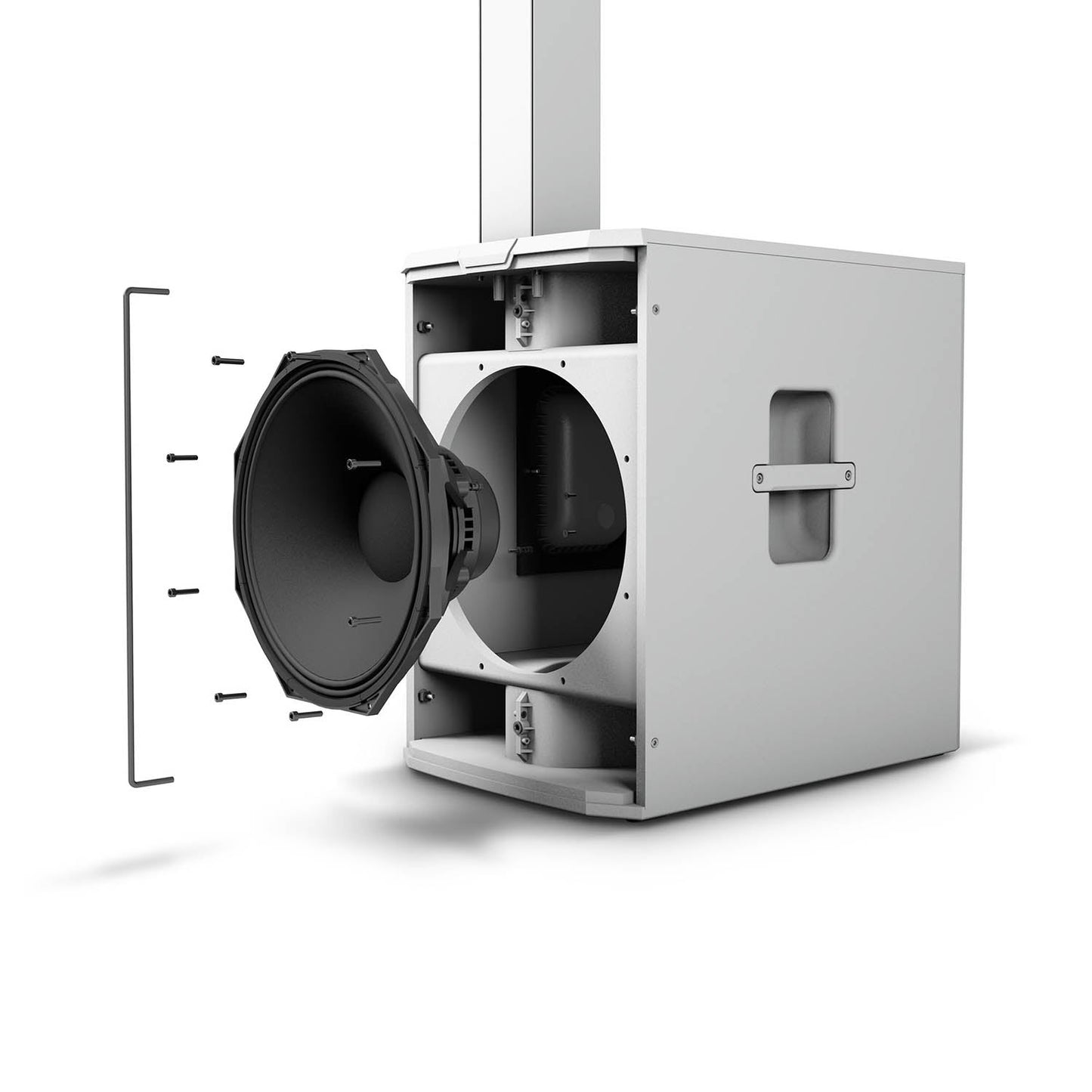 LD System MAUI 44 G2 W Cardioid Powered Column Loudspeaker - White - Hollywood DJ