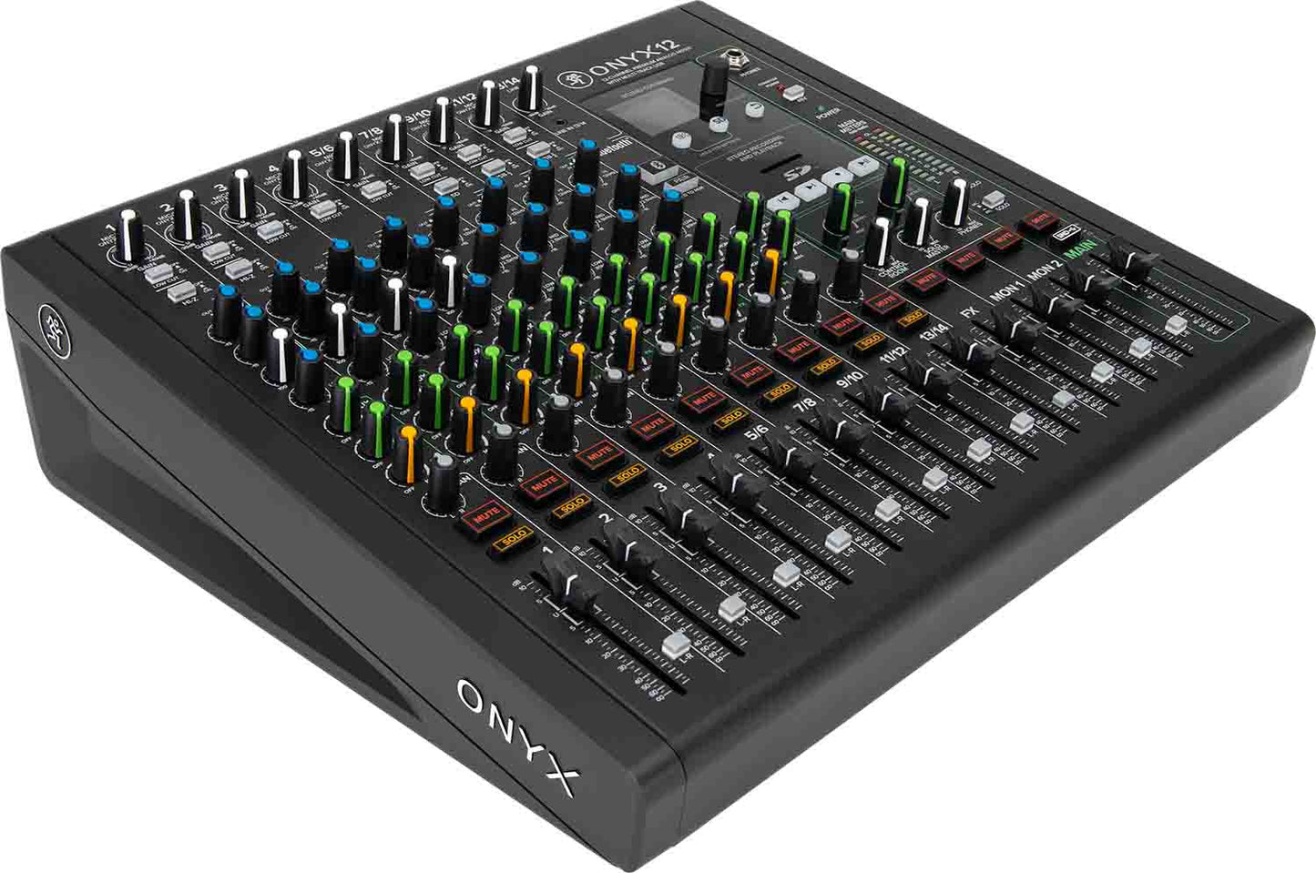 Mackie Onyx12, 12 Channel Premium Analog DJ Mixer with Multitrack USB - Hollywood DJ