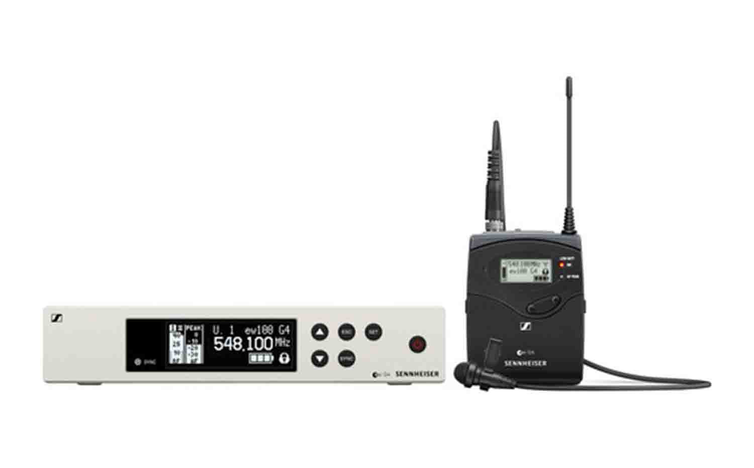 Sennheiser EW 100 G4-ME2-G Wireless Omni Lavalier Microphone System - 566 to 608 MHz - Hollywood DJ