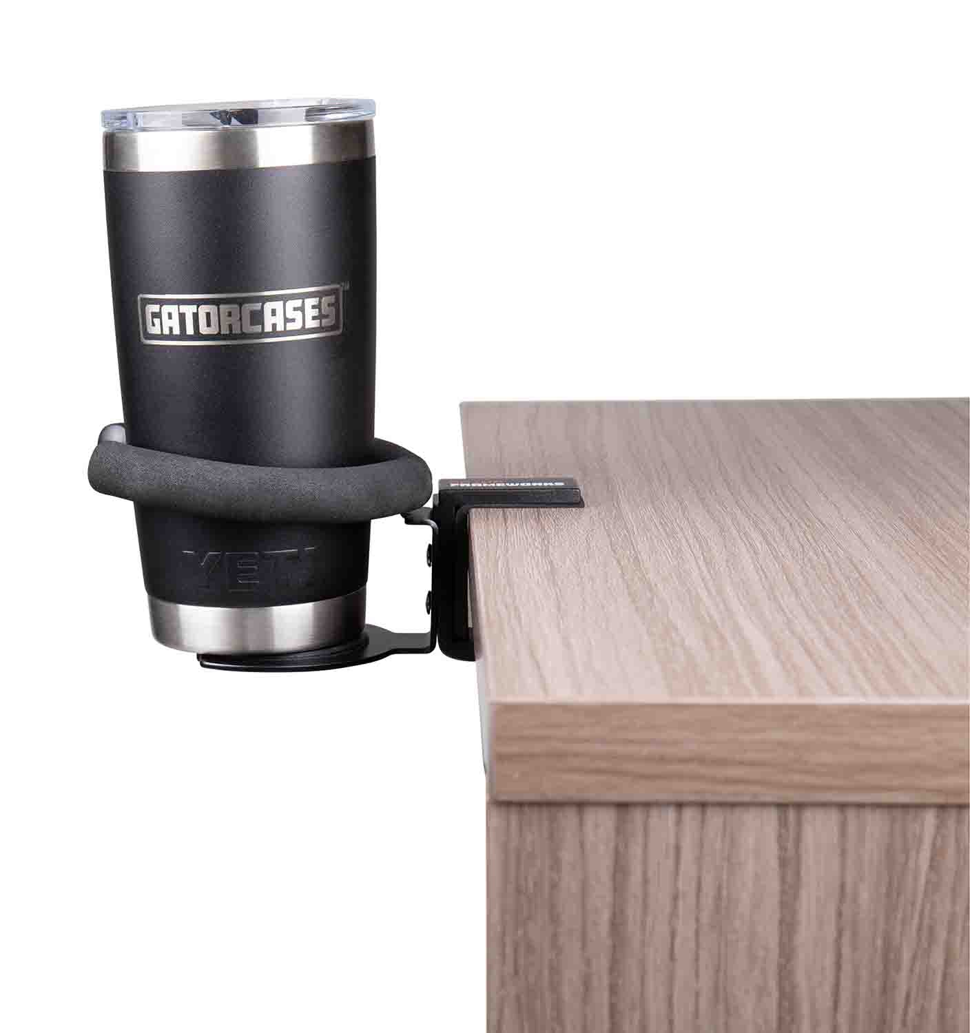 Gator GFW-SINGLECUP-DESK Single Cup Clamping Beverage Holder - Hollywood DJ