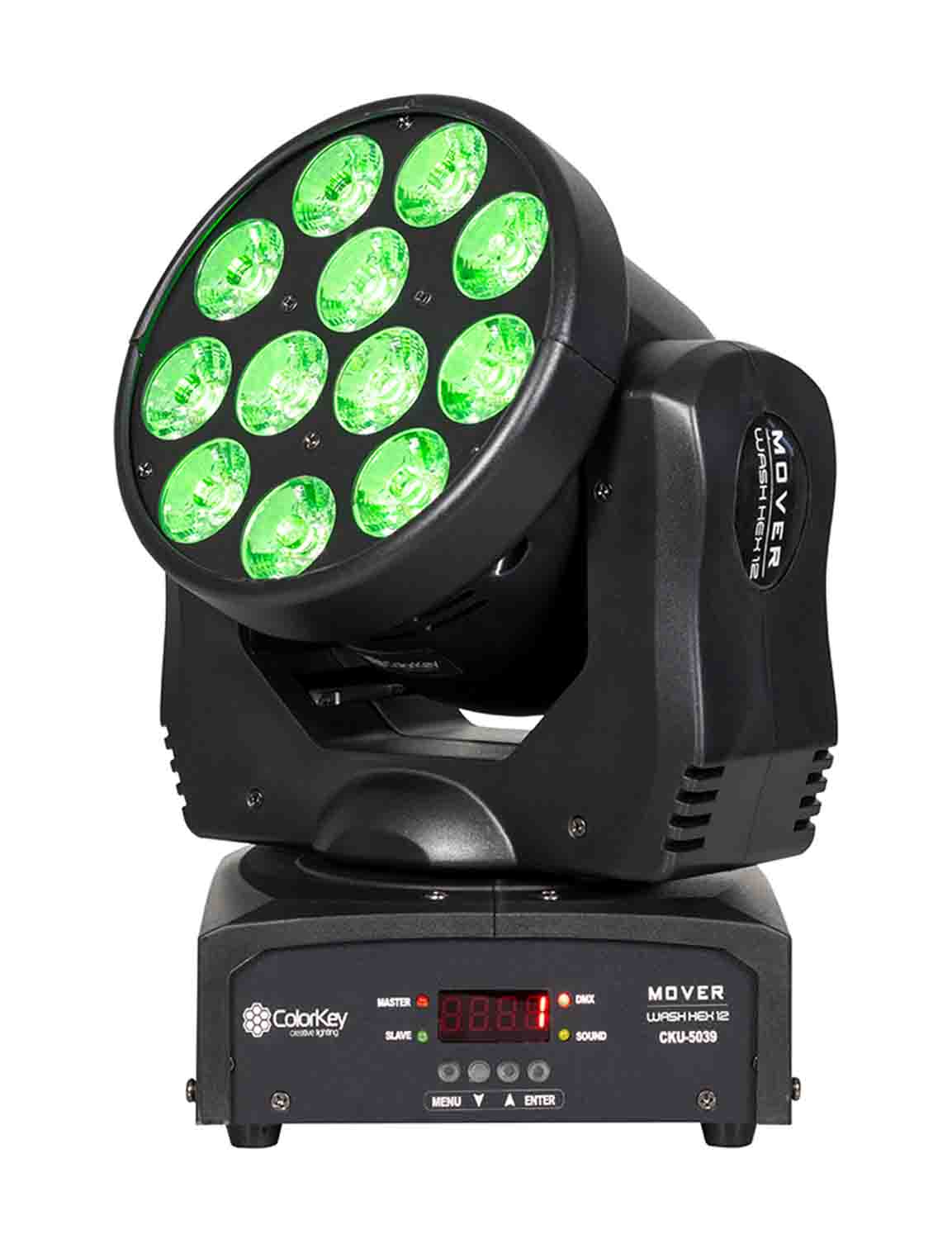Colorkey CKU-5039 Mover Wash Hex 12, Moving Head Wash Light - Hollywood DJ