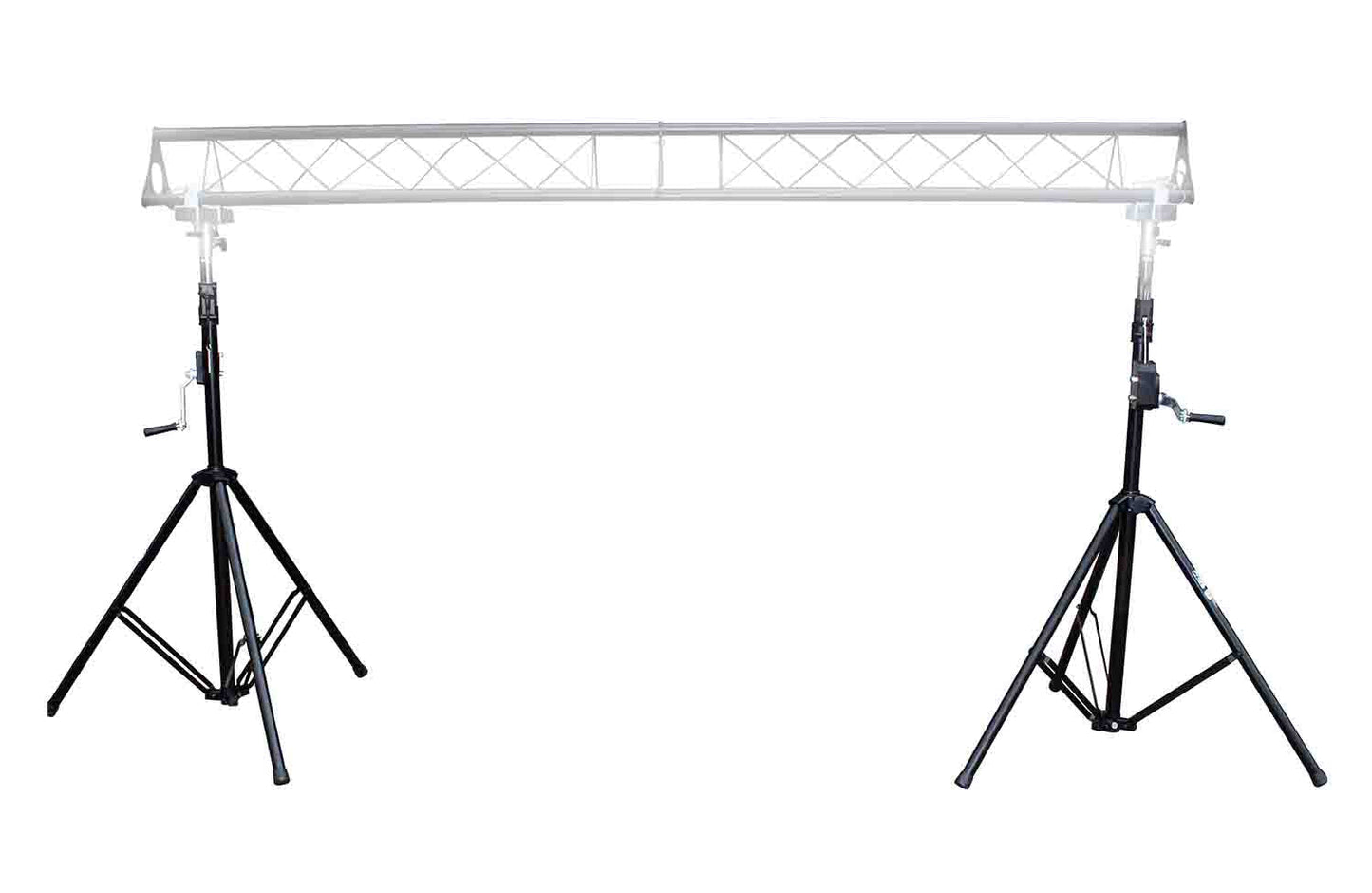 ProX T-LS35C-STAND, Single Triangle Truss Lighting Crank Up Multi-Size Stand - Hollywood DJ