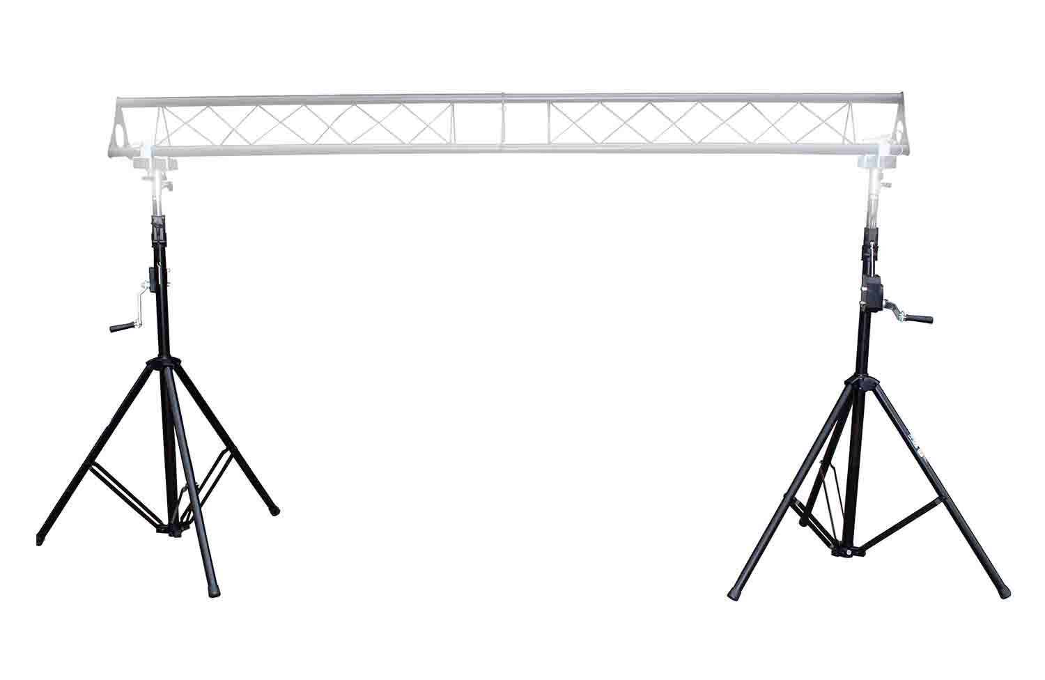 ProX T-LS35C-STAND, Single Triangle Truss Lighting Crank Up Multi-Size Stand - Hollywood DJ