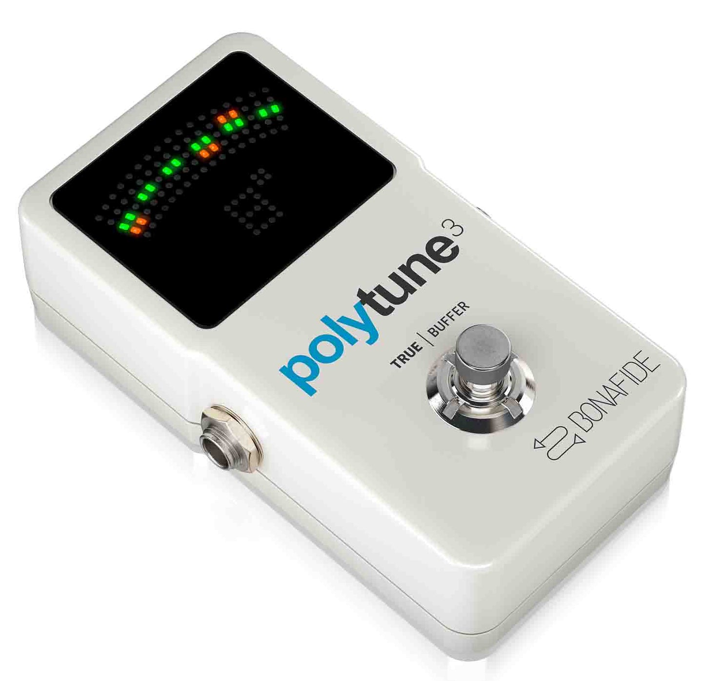 TC Electronic PolyTune 3 Polyphonic LED Guitar Tuner Pedal with Buffer - Hollywood DJ