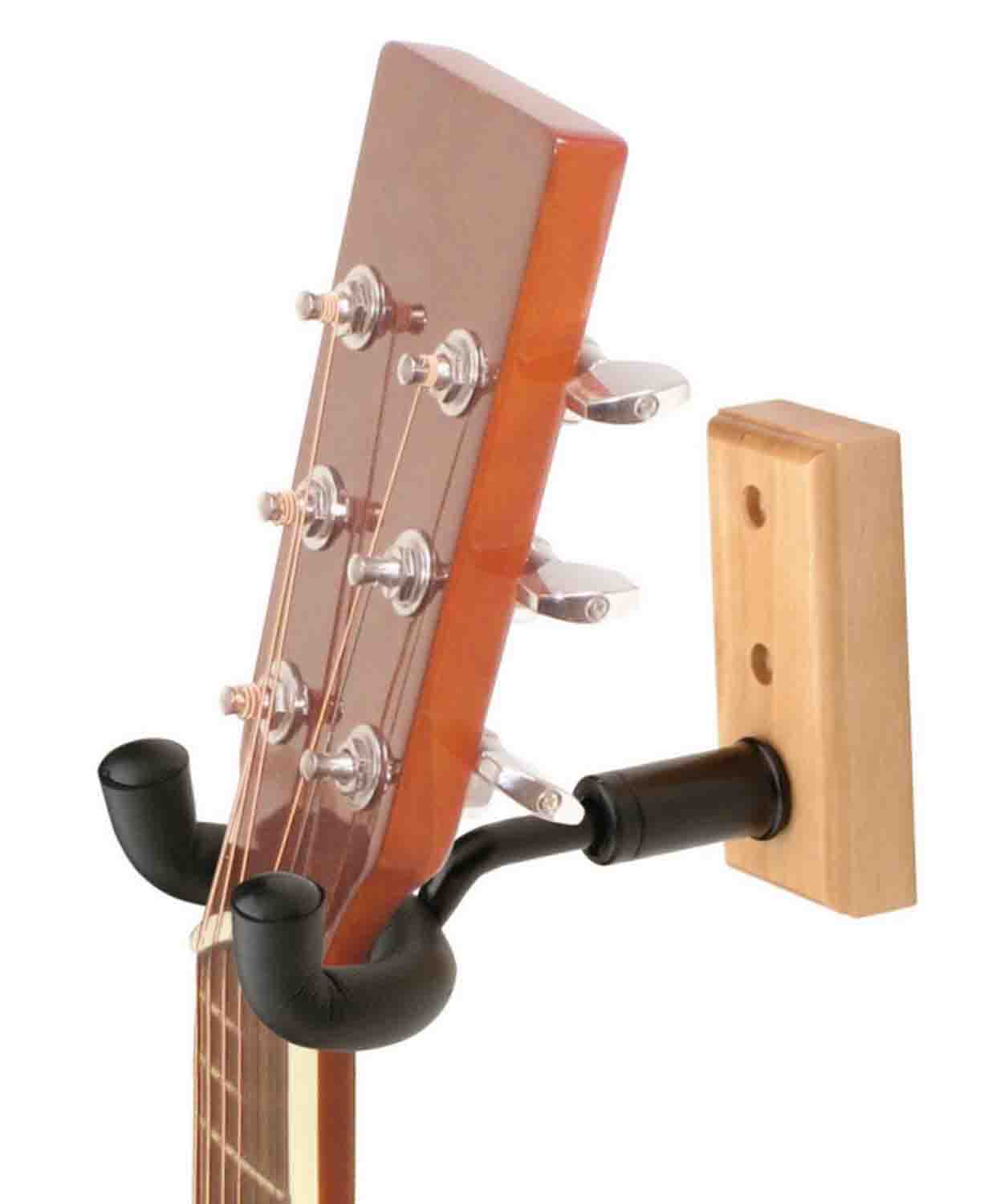 OnStage GS7730 Wooden Wall-Mount Guitar/Ukulele Hanger - Hollywood DJ