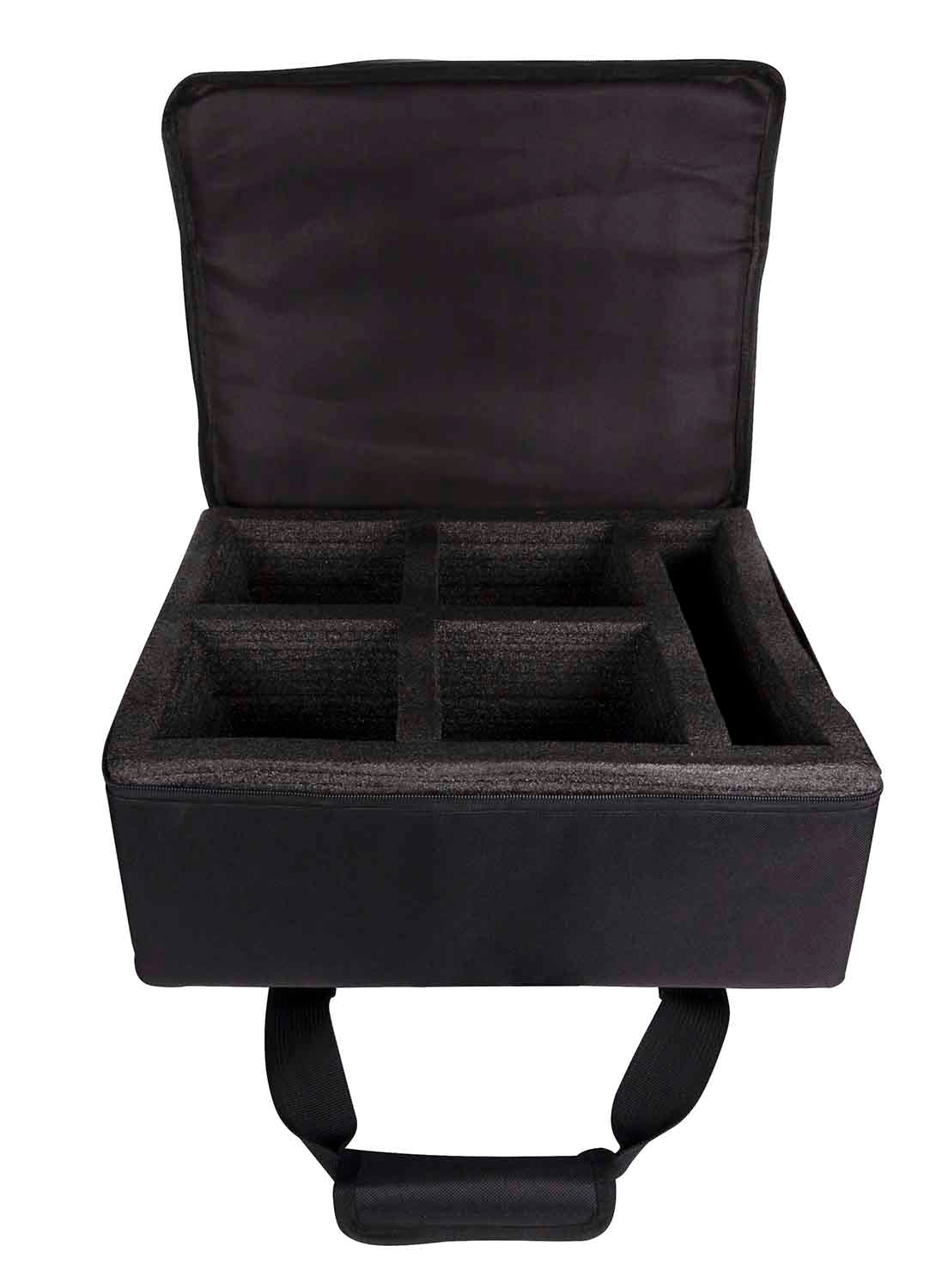 Colorkey CKW-6024 MobilePar Mini Hex 4 Bundle with Carrying Case - 4-Pack - Hollywood DJ