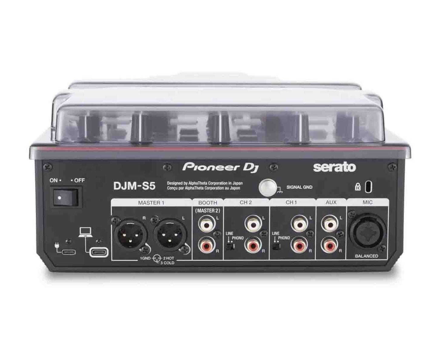 Decksaver DS-PC-DJMS5 Protection Cover for Pioneer DJ DJM-S5 - Hollywood DJ