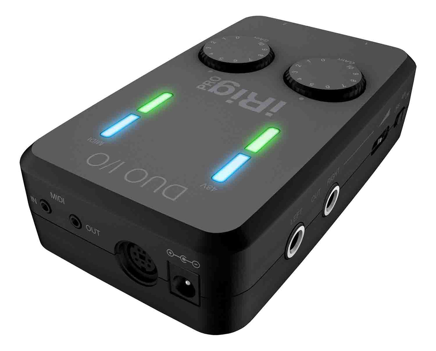 IK Multimedia iRig Pro Duo I/O 2-Channel Audio/MIDI Interface for Mobile Devices and Computers - Hollywood DJ