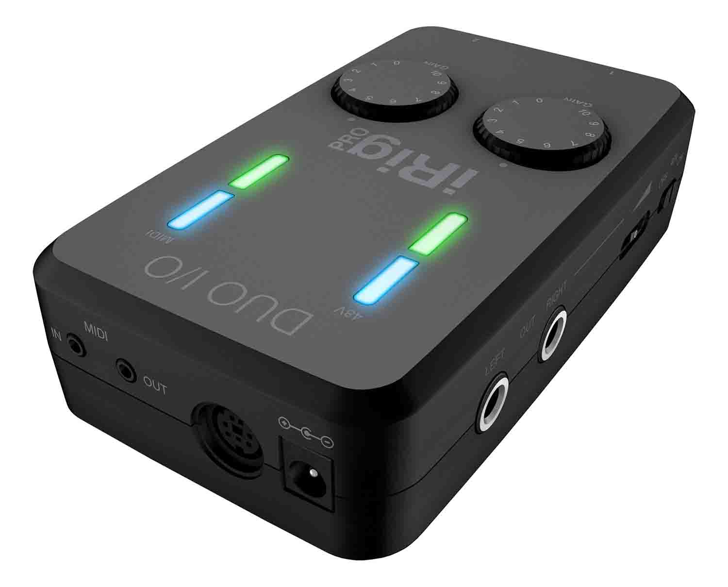 IK Multimedia iRig Pro Duo I/O 2-Channel Audio/MIDI Interface for Mobile Devices and Computers - Hollywood DJ