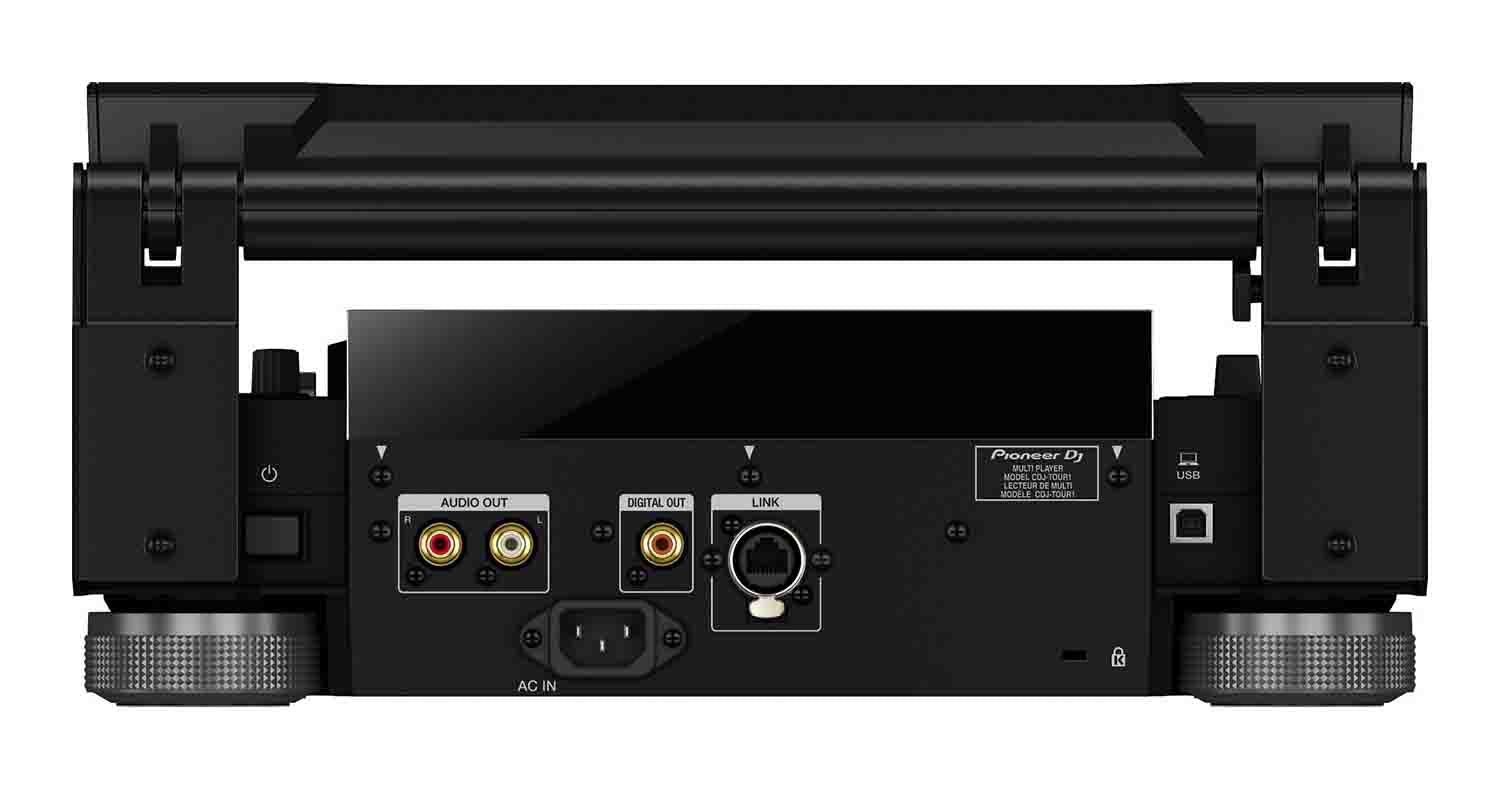 Pioneer DJ DJM-TOUR1 Tour System 4-Channel Digital Mixer with Foldout Touch Screen - Hollywood DJ