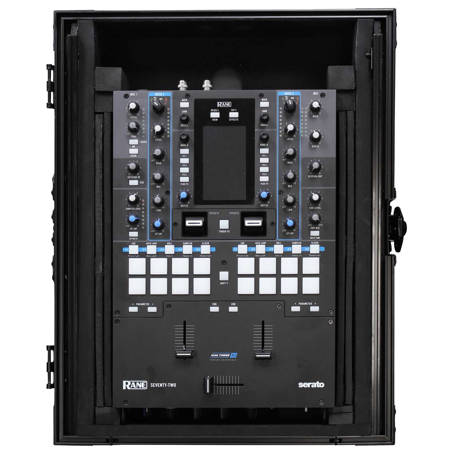 Open Box: Odyssey FZGS10MX1XDBL, 10″ Format DJ Mixer Case with Extra Deep Rear Compartment - Black - Hollywood DJ