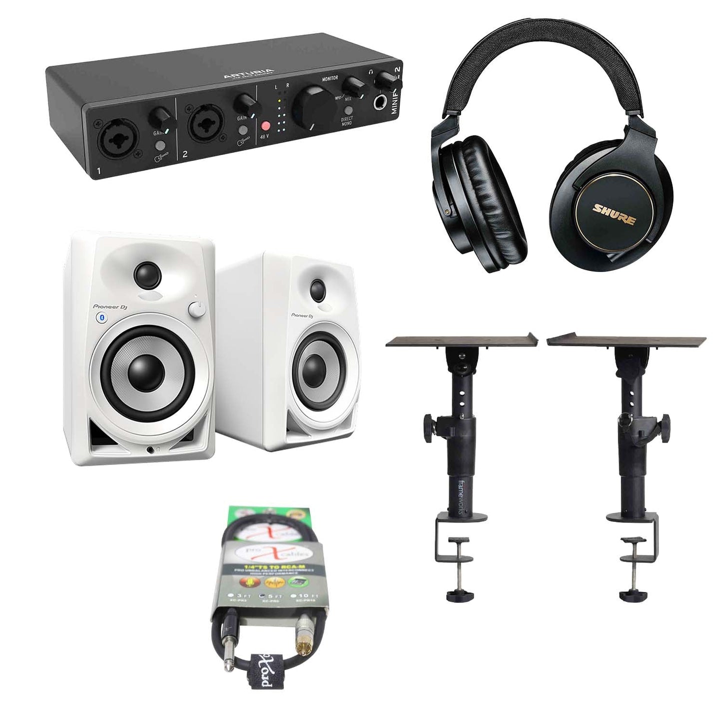 Arturia Home Studio 01 MINIFUSE2 Audio Interface Package - Hollywood DJ