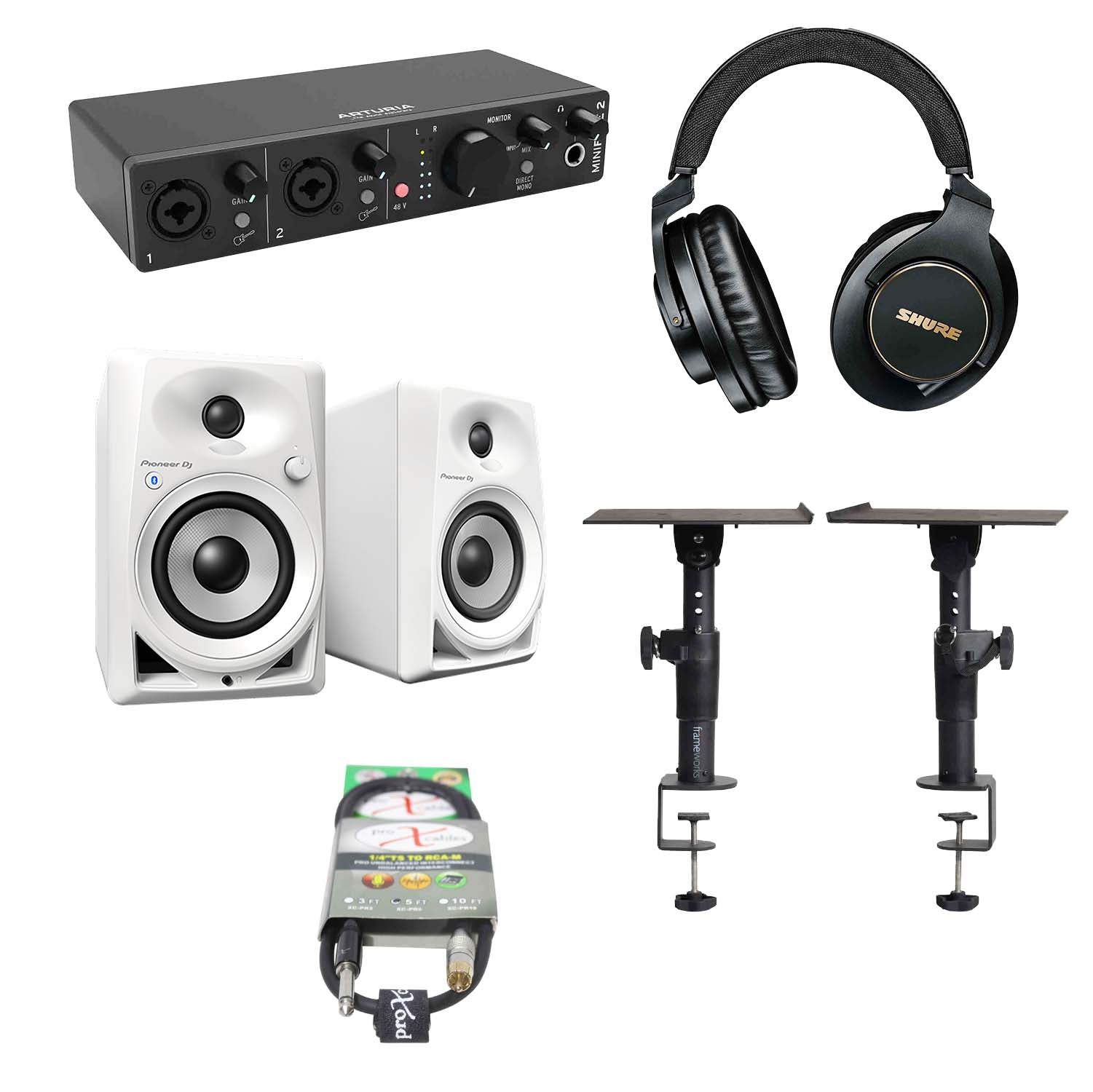Arturia Home Studio 01 MINIFUSE2 Audio Interface Package - Hollywood DJ