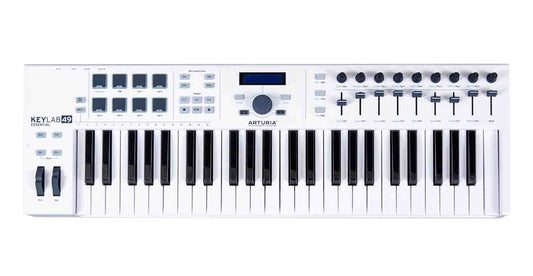 Arturia KEYLAB 49 Essential Universal MIDI Controller and Software - White - Hollywood DJ