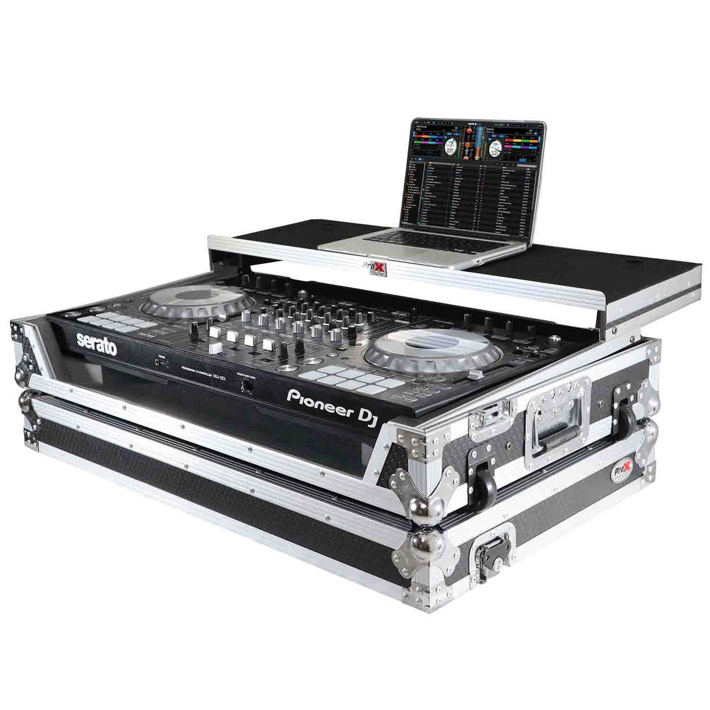 ProX XS-DDJSZWLT DJ Flight Case For Pioneer DDJ-SZ DDJ-RZ DJ Controller W-Laptop Shelf and Wheels - Hollywood DJ