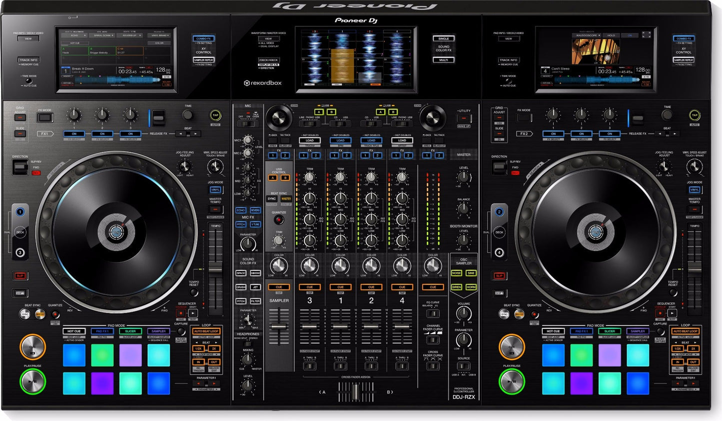 B Stock: Pioneer DJ DDJ-RZX 4 Channel rekordbox Professional DJ VJ Controller - Hollywood DJ