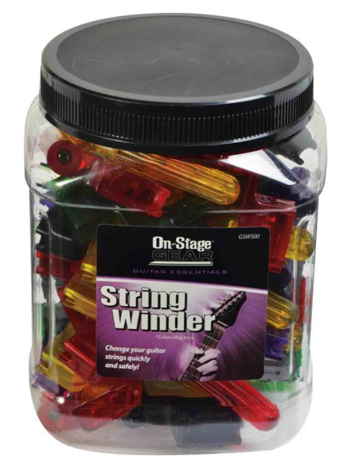 On Stage GSW500PK Guitar String Winder P.O.P. Pack - Hollywood DJ