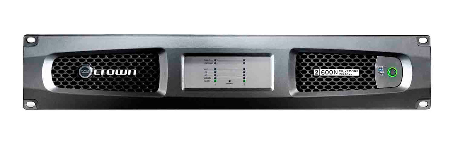 Crown DCI2X600N Drive Core Install 2-Channel 600W Network Amplifier with BLU Link - Hollywood DJ