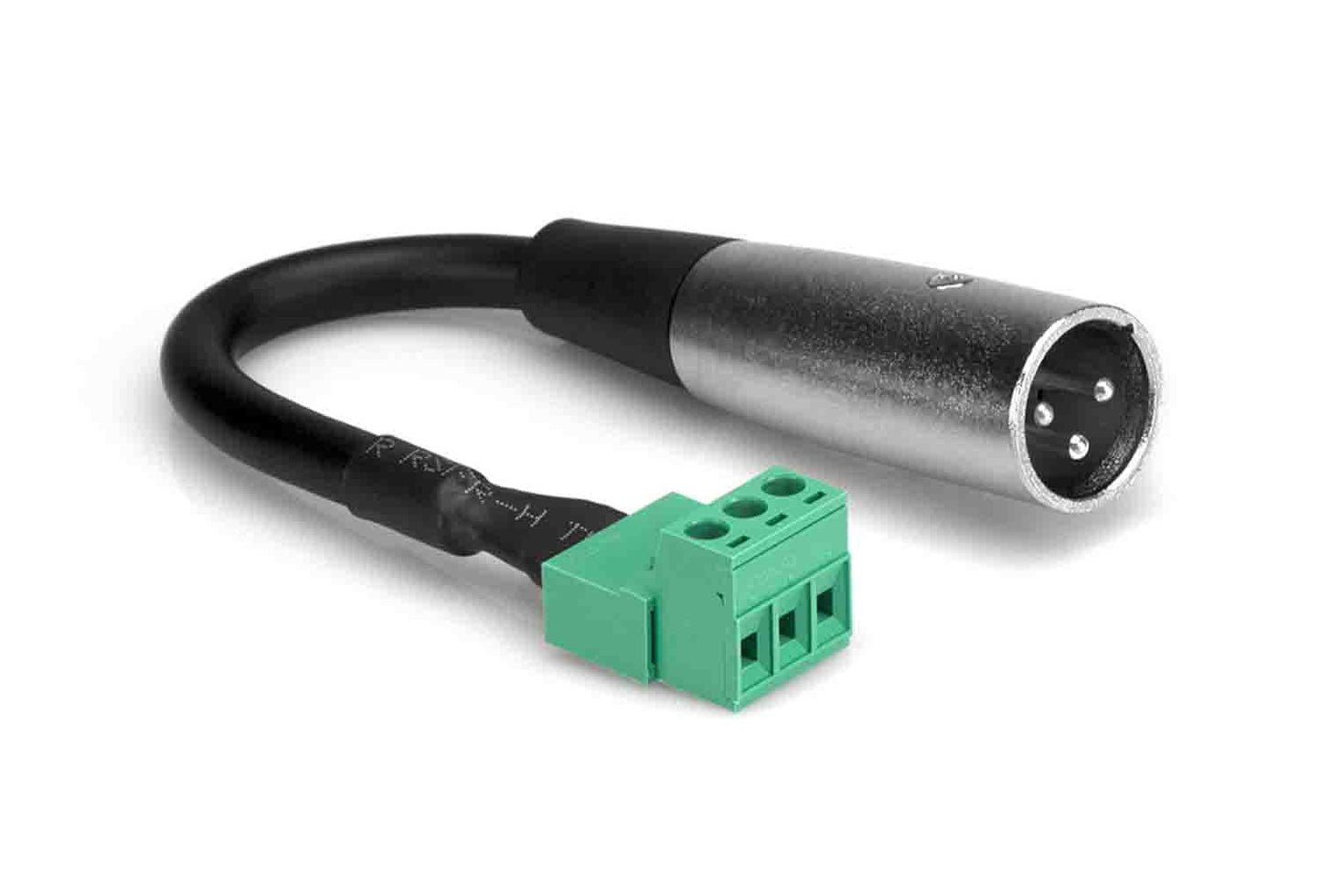 Hosa PHX-106M-BULK, PHX3M to XLR3M Low-voltage Adaptor - 6 Inch - Hollywood DJ