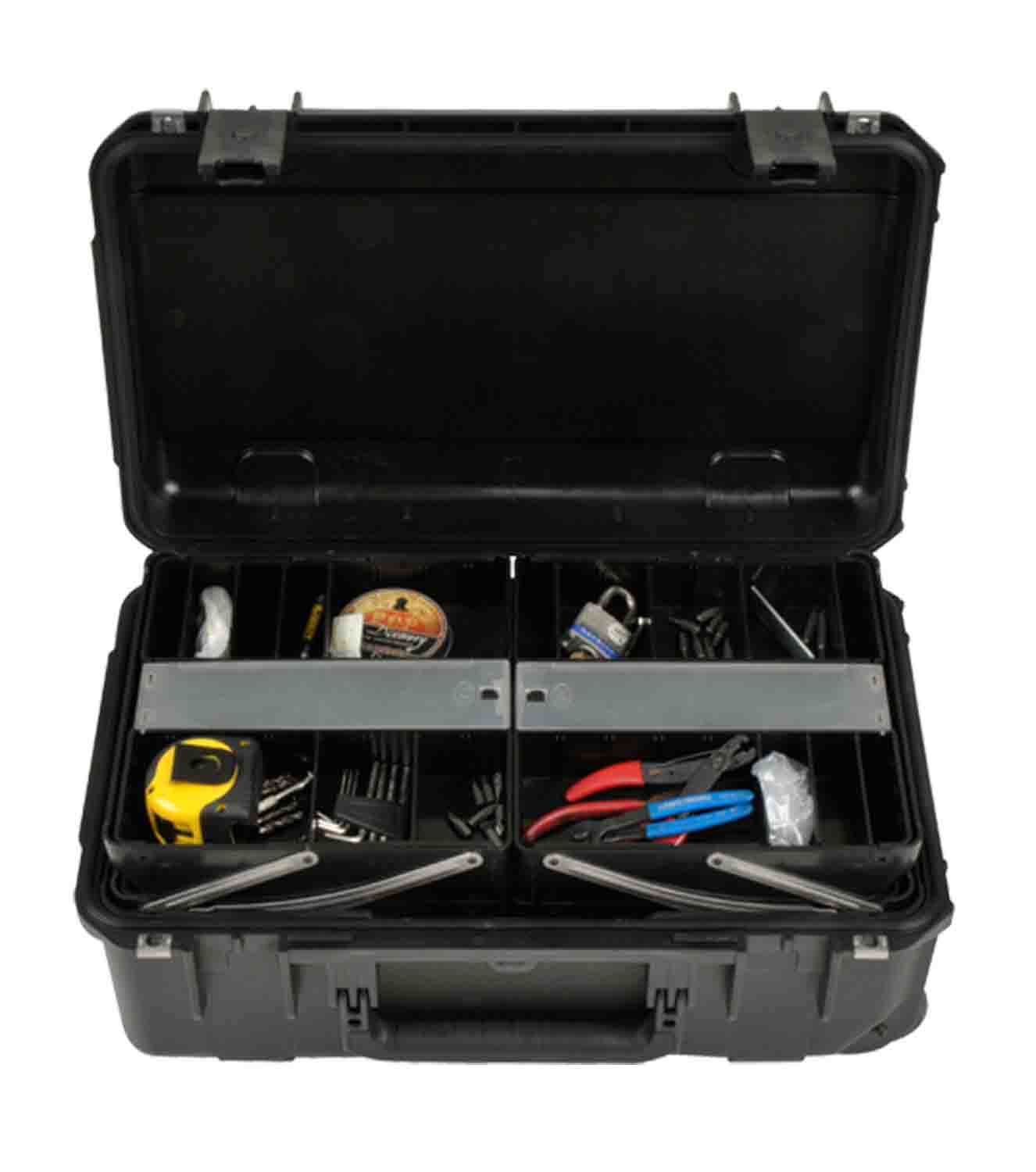 SKB Cases 3i-2011-7B-TR Watertight Tech Box with Dual Trays - Black - Hollywood DJ