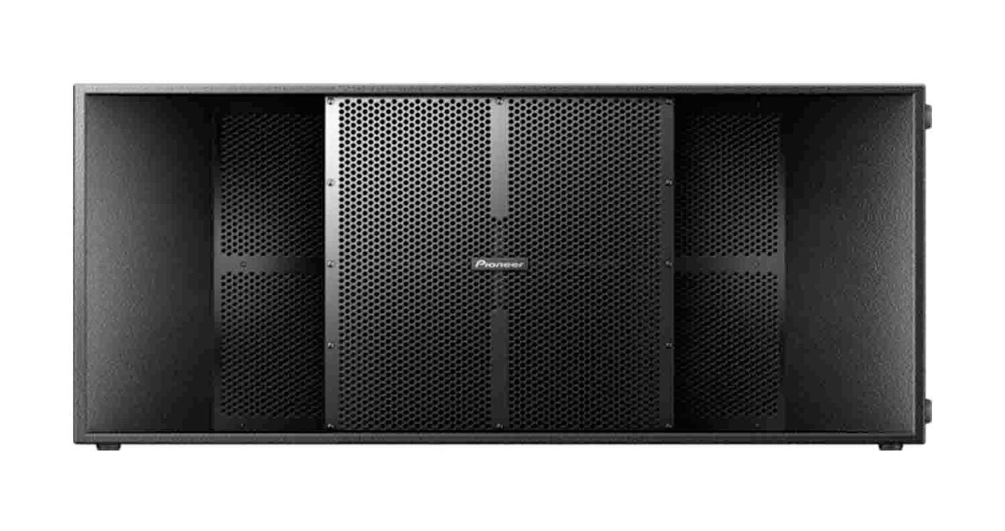 Pioneer XY-218HS-B Dual 18” Horn-Loaded Subwoofer - Black - Hollywood DJ