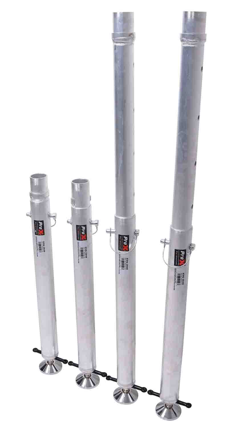ProX XSQ-2848MK2 StageQ Platform Telescoping Legs 28 to 48" Height Adjustable - Legs Only - Hollywood DJ