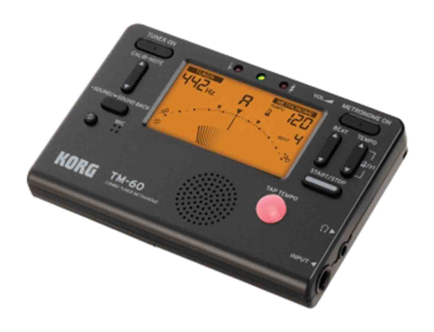 Korg TM60 Tuner & Metronome - Black - Hollywood DJ