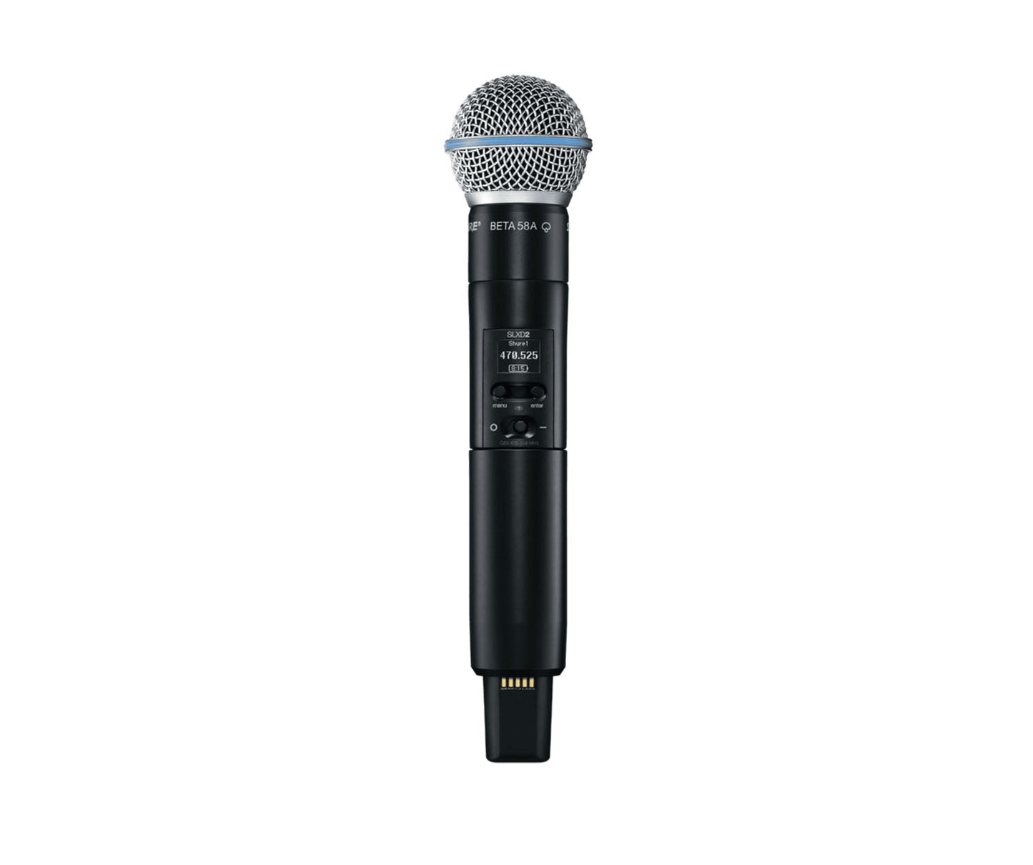 B-Stock: Shure SLXD2/B58=-G58 Handheld Wireless Microphone Transmitter with Beta 58A Interchangeable Capsule - G58 (470-514 MHz) - Hollywood DJ