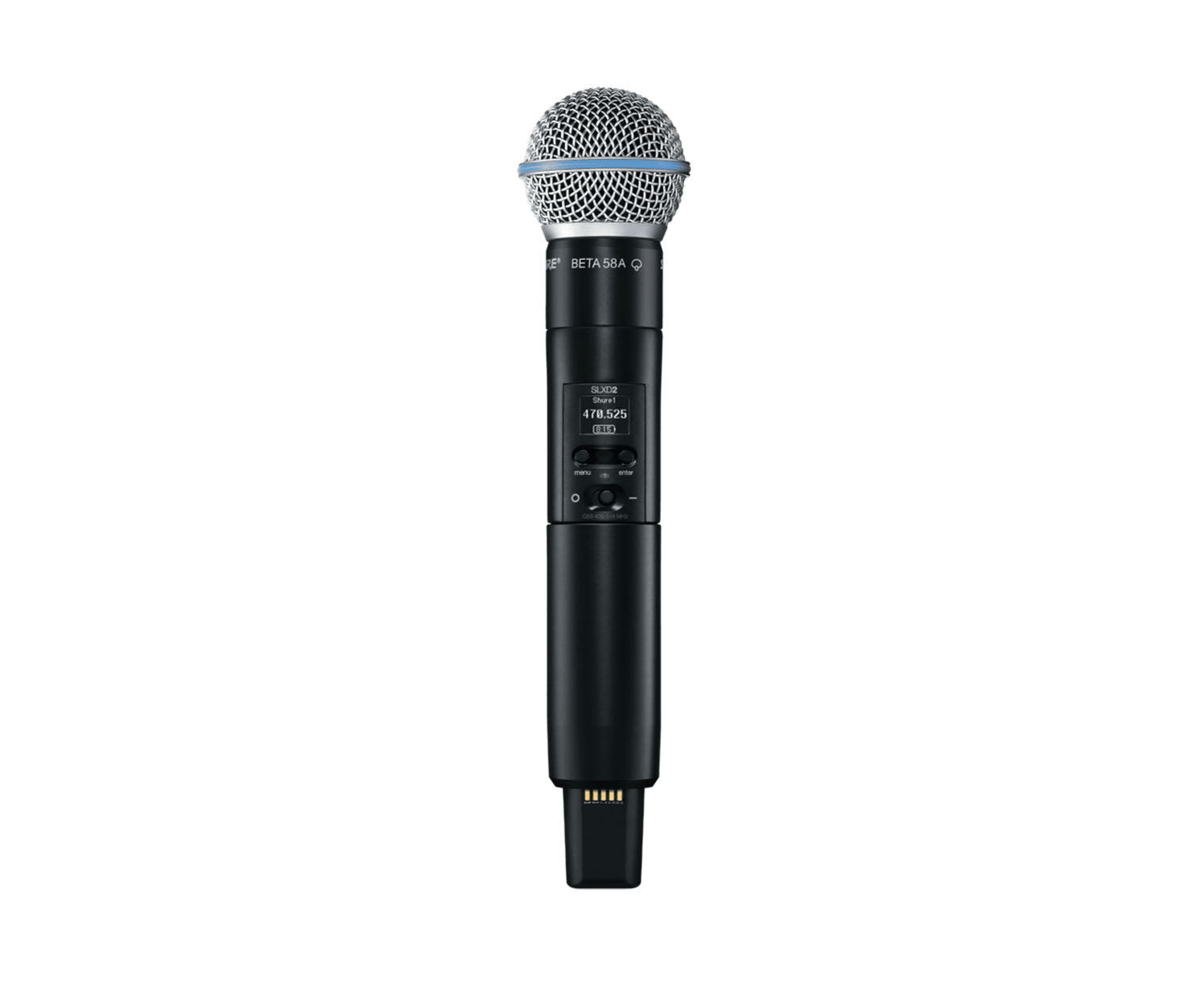 B-Stock: Shure SLXD2/B58=-G58 Handheld Wireless Microphone Transmitter with Beta 58A Interchangeable Capsule - G58 (470-514 MHz) - Hollywood DJ