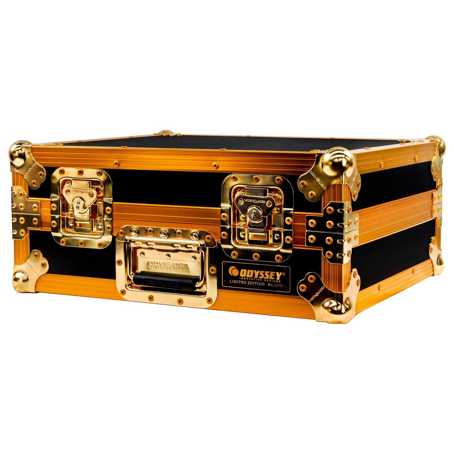 Odyssey FZ1200GOLD Limited Edition Gold Turntable Flight Case - Hollywood DJ