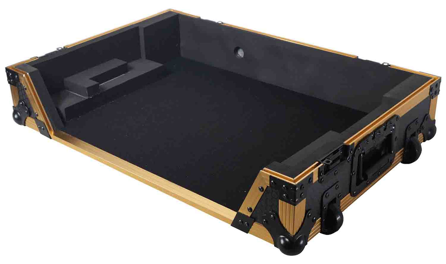 B-Stock: ProX XS-RANEONE W FGLD ATA Flight Style Road Case for RANE ONE DJ Controller with Wheels Limited Edition Gold - Hollywood DJ