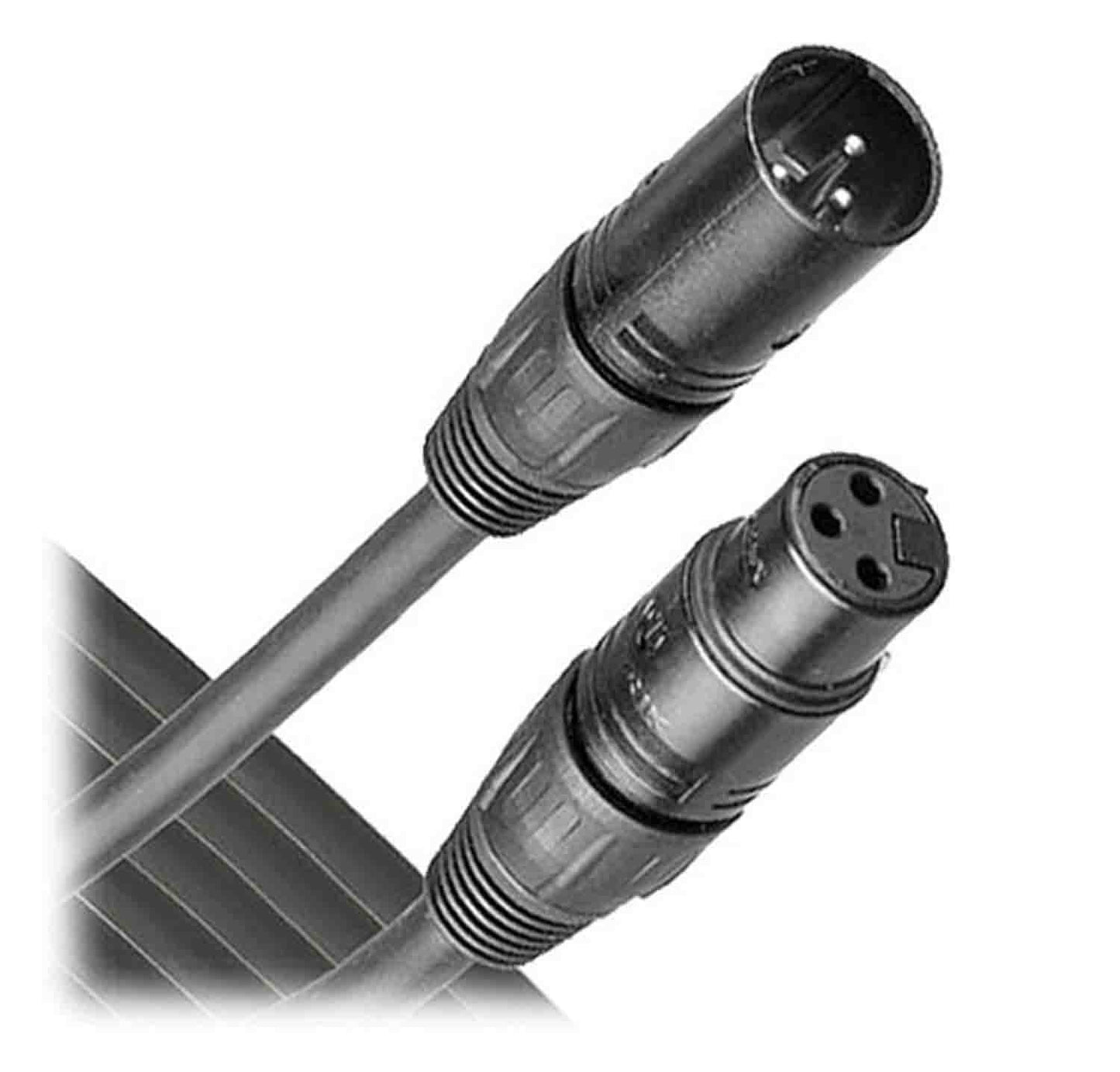 Audio Technica AT8314-50 Premium Microphone Cable - Black - Hollywood DJ