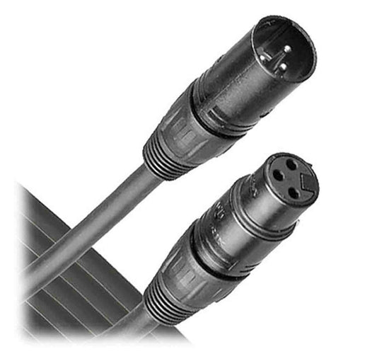 Audio Technica AT8314-50 Premium Microphone Cable - Black - Hollywood DJ