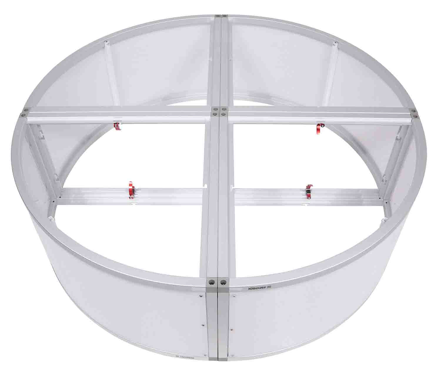 ProX XSA-2X2-16QR LUMOSTAGE™ 16-inch 2x2 ft Quarter Round Acrylic Stage Platform - Hollywood DJ
