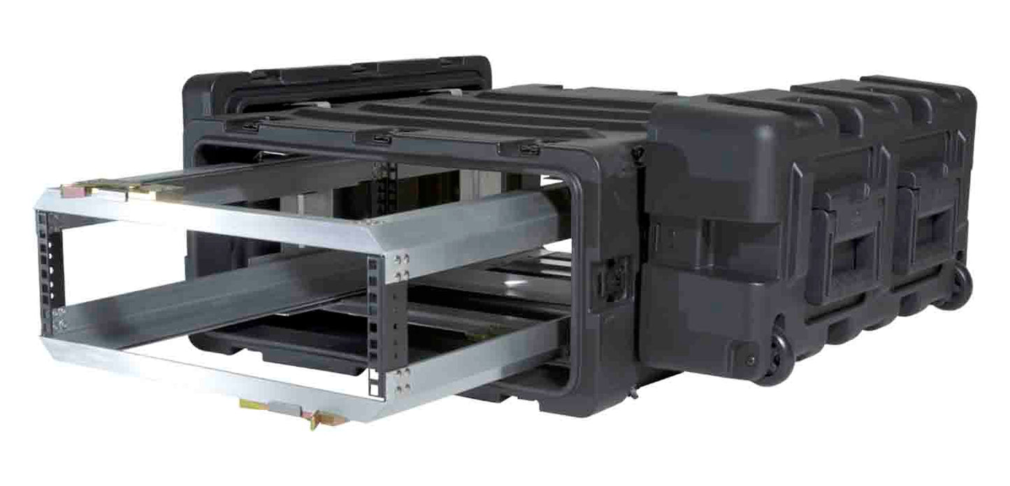 SKB Cases 3RR-3U24-25B, 3U Removable Shock Rack and Transport Case - Hollywood DJ
