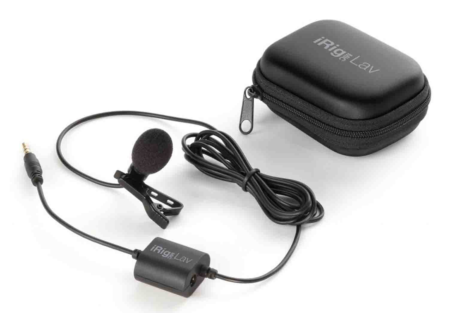 IK Multimedia iRig Mic Lav, Lavalier Microphone for Smartphones and Tablets with Foam Pop Shield - Hollywood DJ