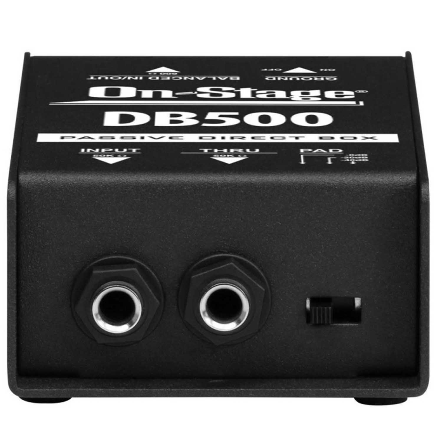 On-Stage Audio DB500 Passive DI Box - Hollywood DJ