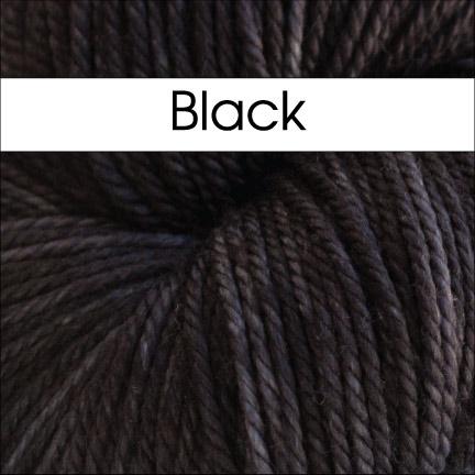 Anzula Squishy Yarn in black - Fillory Yarn
