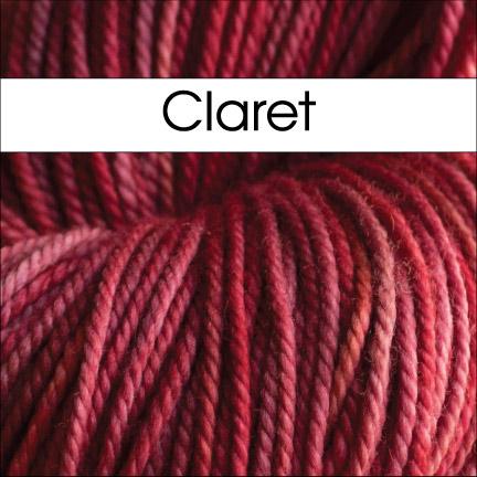 Anzula Squishy Yarn in Claret - Fillory Yarn