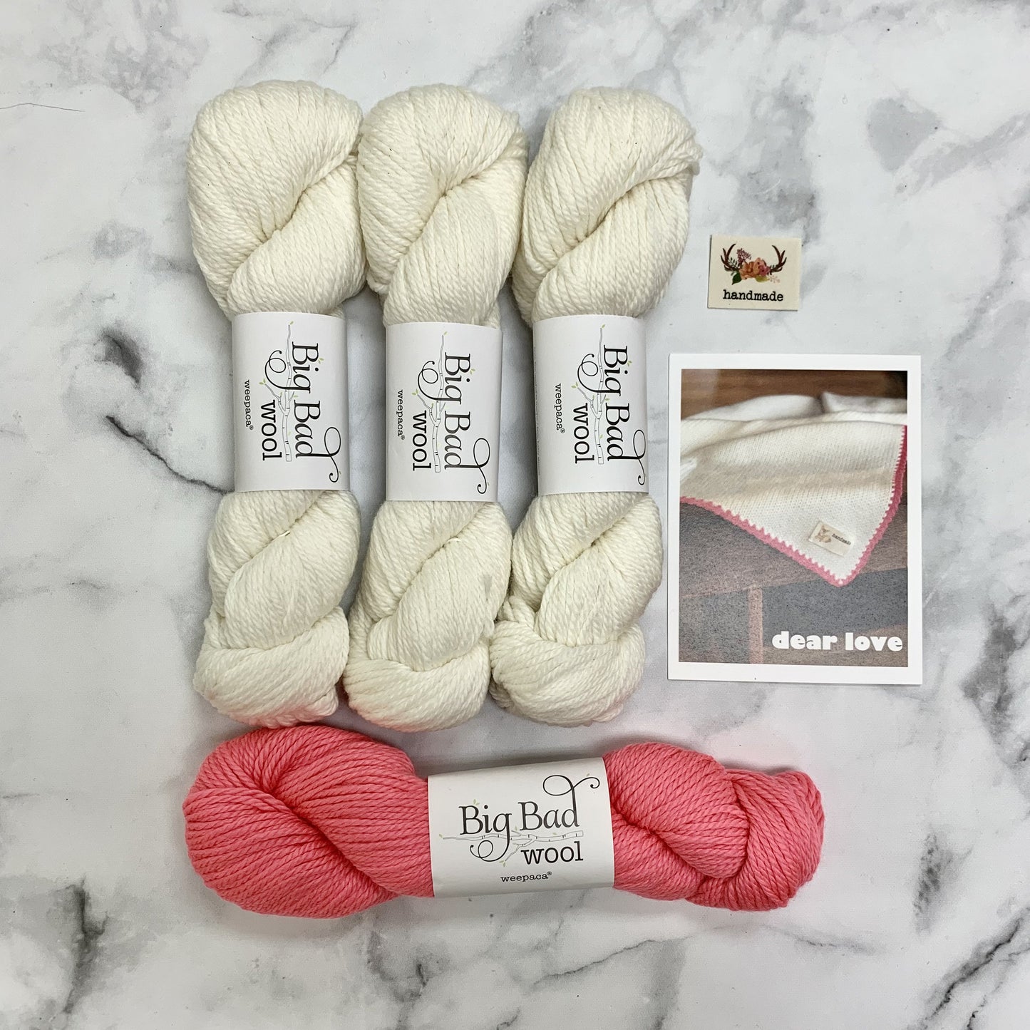 Big Bad Wool Dear Love Baby Blanket Kit