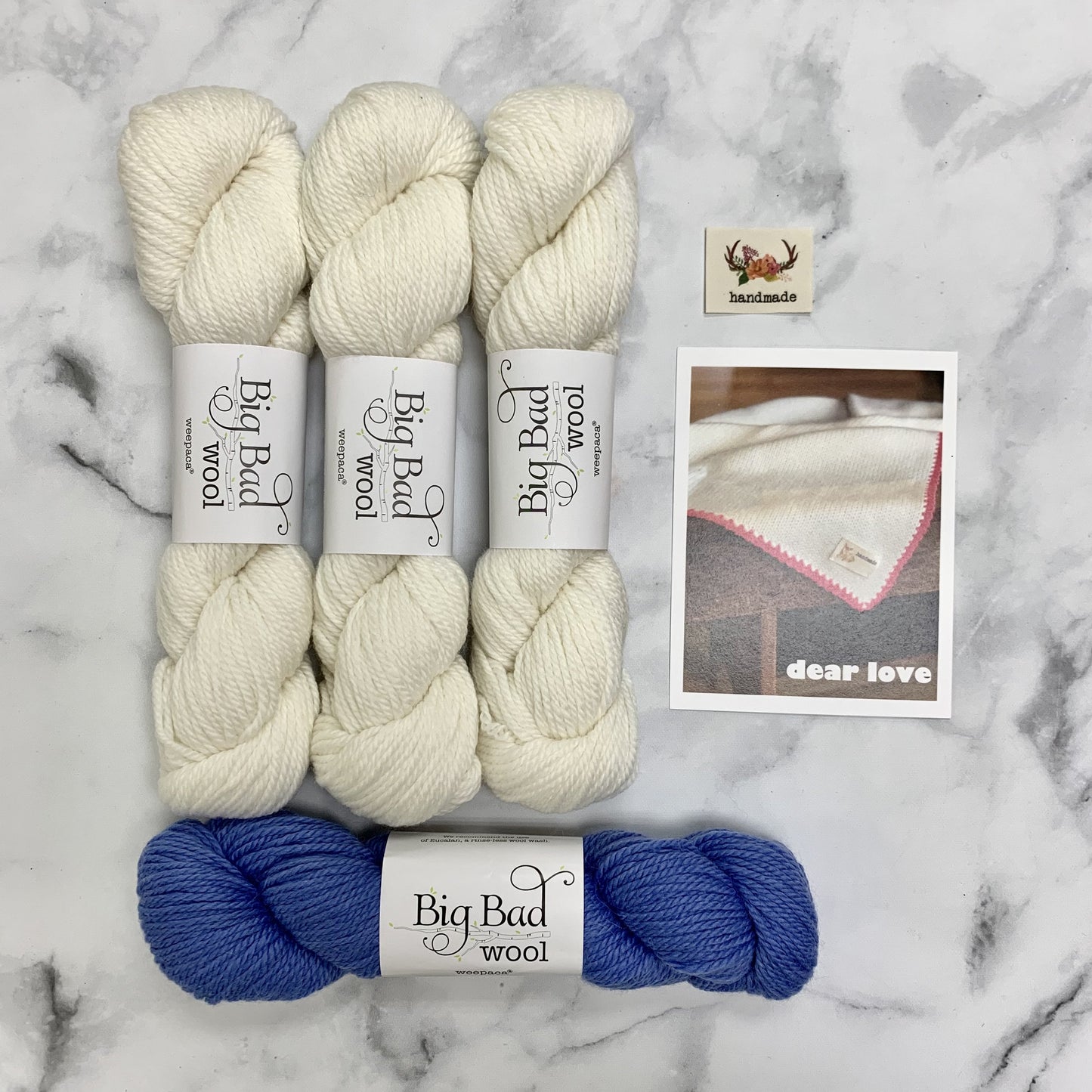 Big Bad Wool Dear Love Baby Blanket Kit