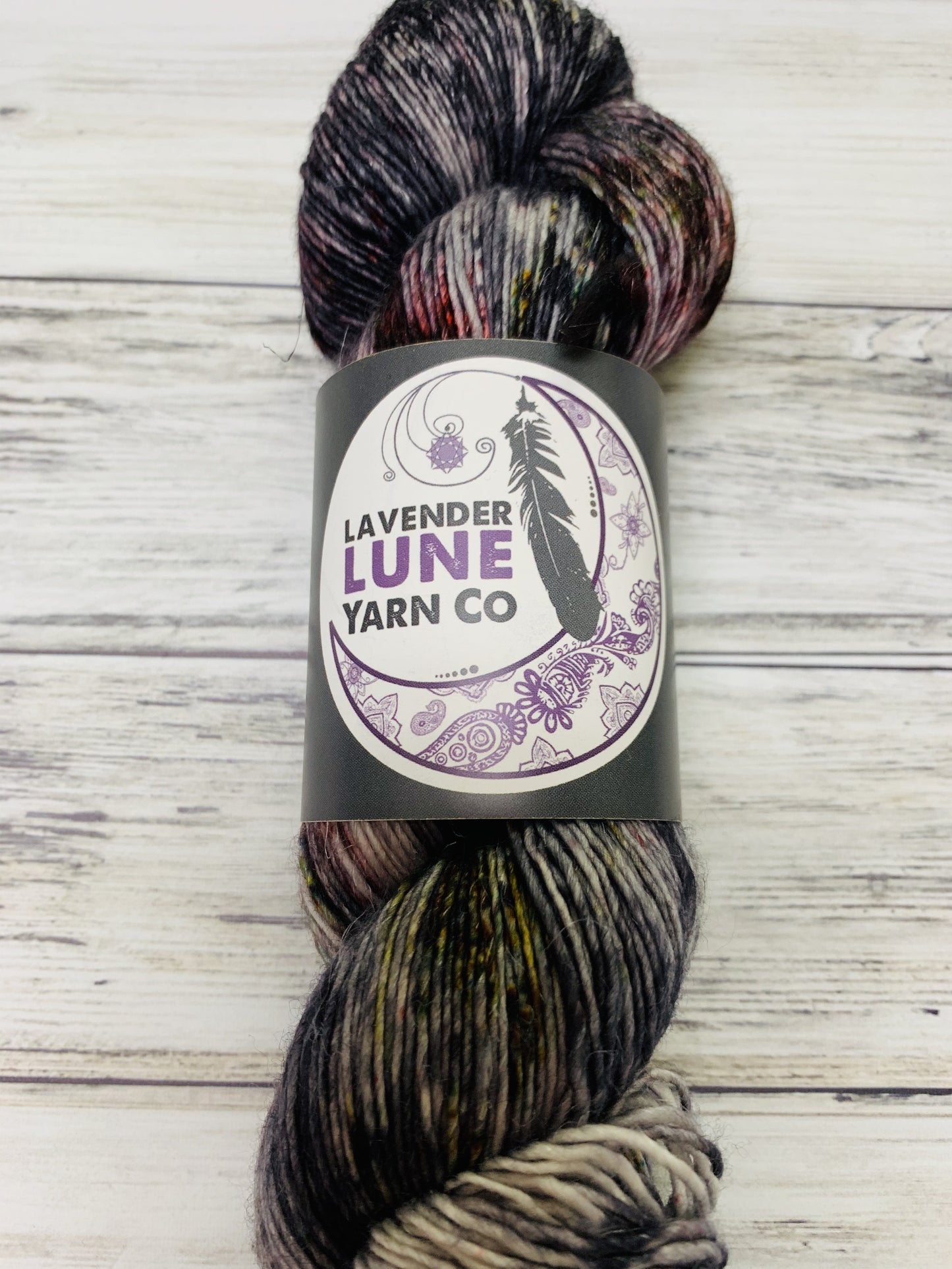Lavender Lune Merino Linen Fingering Knitting Yarn